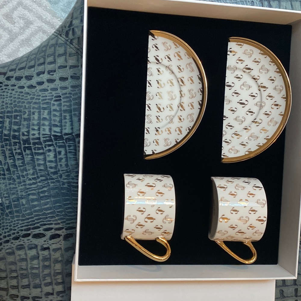 Jimmy Choo cup and saucer gift set